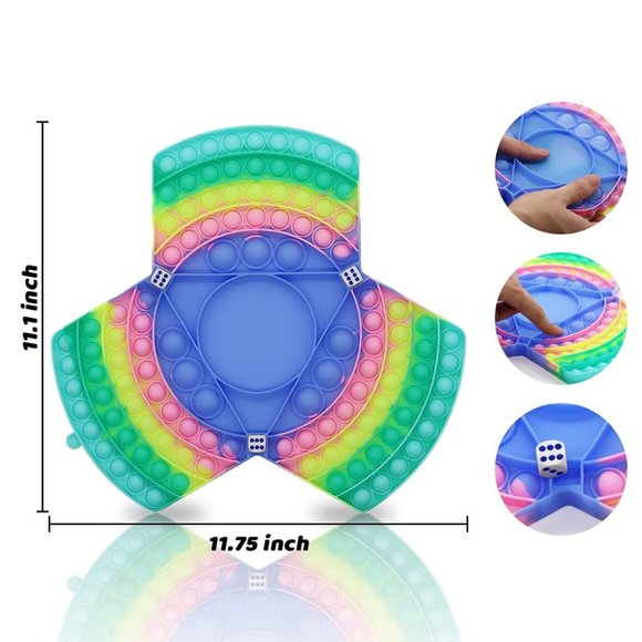 Popit Rainbow Chess Board Popper Easter Fidget Toy - Picture 3 of 5
